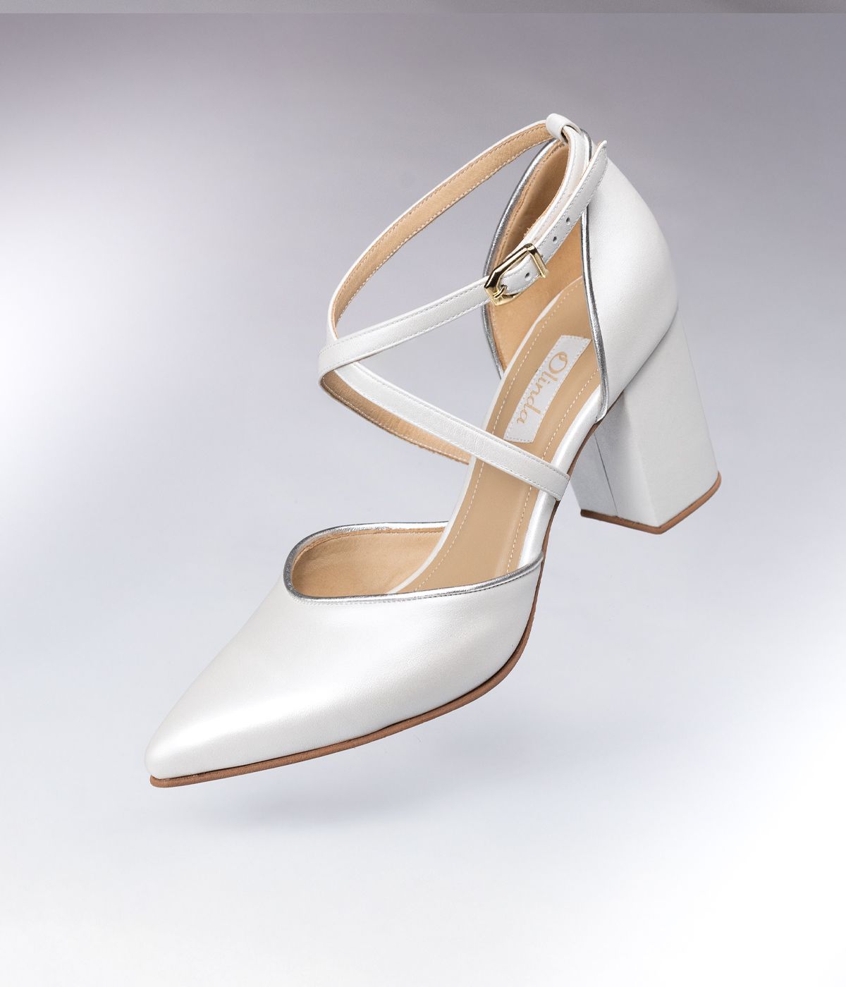 Stiletto Blanco Nacarado T/6G