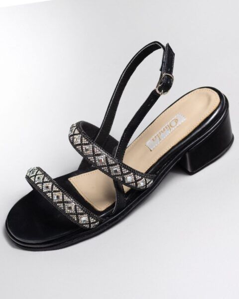 SANDALIA NEGRA C/STRASS