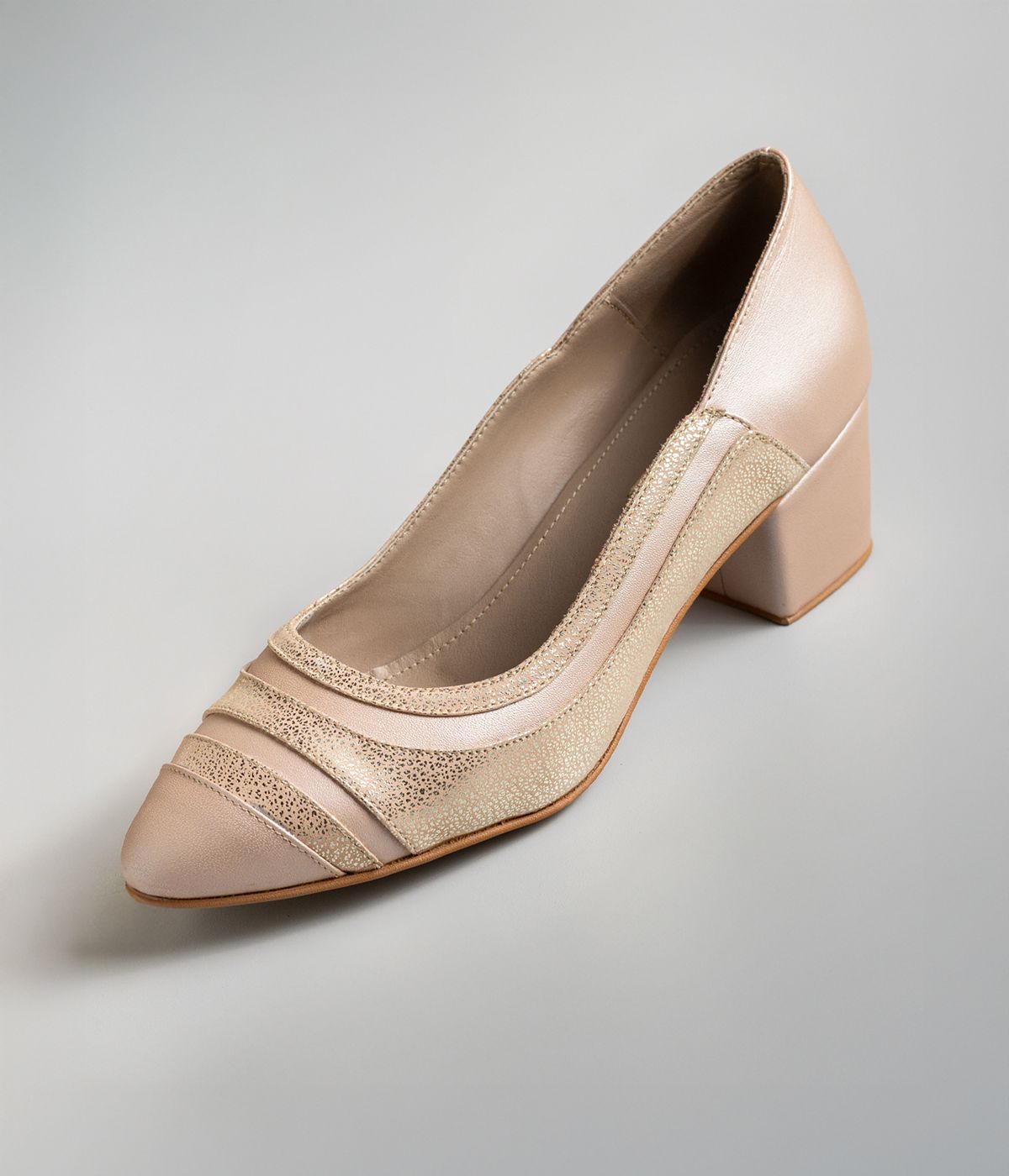 Stiletto Perlado Champagne